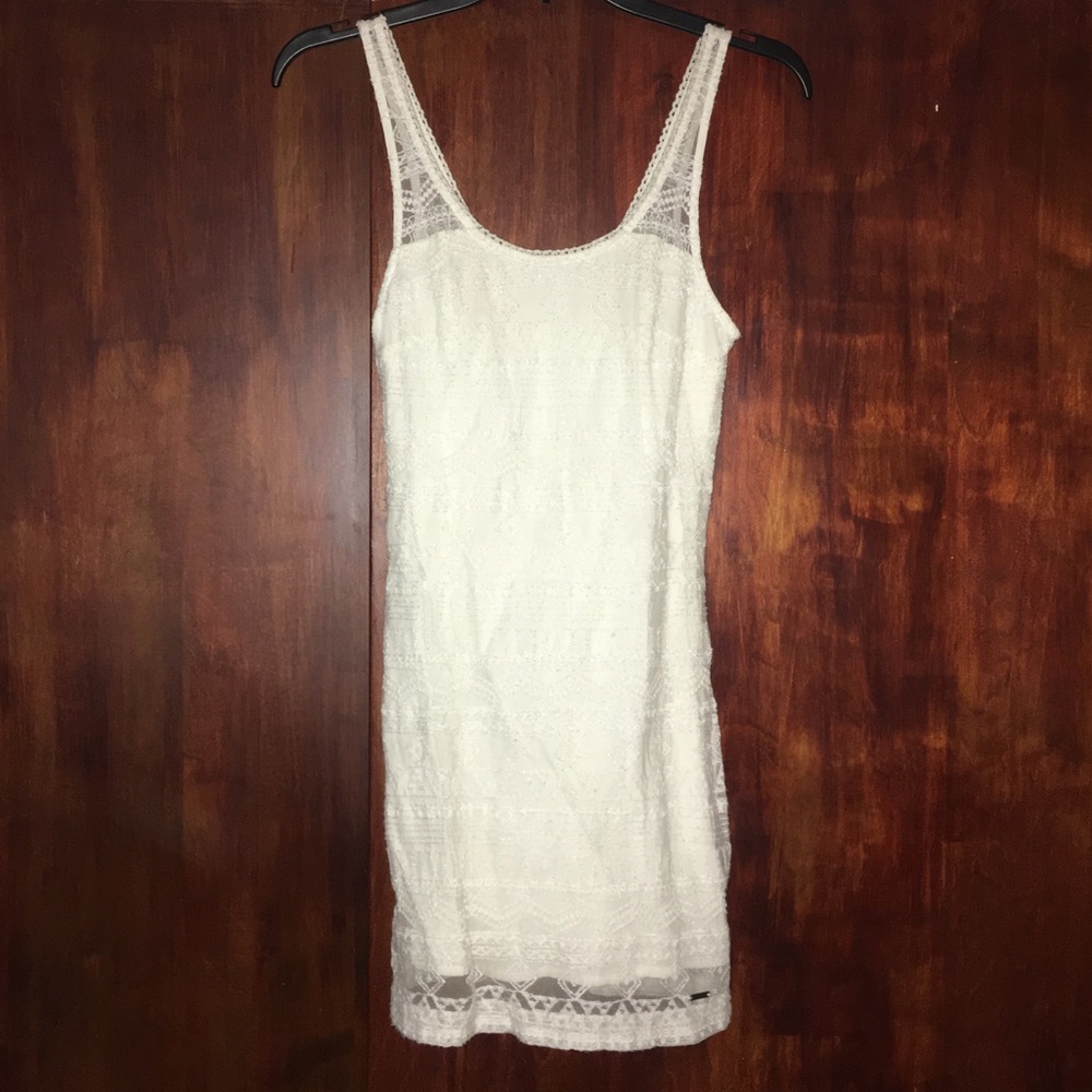 white mini dress